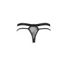 Чоловічі прозорі стринги Passion 029 THONG COLLIN XXL/XXXL Black, сітка