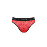 Чоловічі напівпрозорі труси Passion 031 SLIP MIKE L/XL Red, під леопард