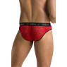 Чоловічі напівпрозорі труси Passion 031 SLIP MIKE S/M Red, під леопард