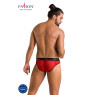 Чоловічі напівпрозорі труси Passion 031 SLIP MIKE XXL/XXXL Red, під леопард