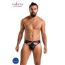 Чоловічі стринги Passion 033 THONG PAUL XXL/XXXL Black, під латекс