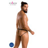 Чоловічі відкриті сліпи Passion 034 OPEN LUKE L/XL Black, екошкіра