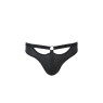 Чоловічі сліпи з вирізами Passion 041 SLIP JOE S/M, Black екошкіра, відкриті сідниці