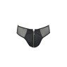 Чоловічі сліпи на блискавці Passion 042 SLIP TIMMY XXL/XXXL Black, екошкіра, сітка