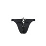 Чоловічі сліпи на шнурівці Passion 044 SLIP BEN XXL/XXXL Black, екошкіра, люверси