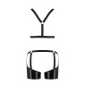 Комплект еротичної чоловічої білизни Passion 047 SET JOHN L/XL Black, труси, портупея