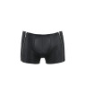 Чоловічі шкіряні боксери з блискавками Passion 049 SHORT MATT L/XL Black