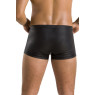 Чоловічі шкіряні боксери з клапаном Passion 050 SHORT PATRICK S/M Black