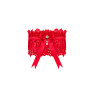 Ажурна підв’язка Obsessive Amor Cherris garter, red