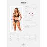 Комплект білизни Obsessive Natilya 2-pcs set M/L, black, бюстгальтер, трусики