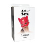Маска Кішечки Art of Sex - Cat Mask, червоний