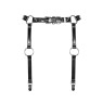 Гартери Obsessive A741 garter belt black O/S, штучна шкіра