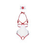 Костюм медсестри Leg Avenue Naughty Nurse, one size, боді та шапочка