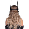 Пов’язка на голову з крилами Leg Avenue Feather headband Black, пір’я та натуральна шкіра