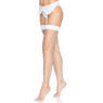 Панчохи у велику сітку Leg Avenue Fence Net Thigh Highs White, one size
