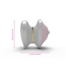 Вібратор для клітора Mystim Hearts Desire White, 8 режимів, дуже потужний