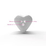 Вібратор для клітора Mystim Hearts Desire White, 8 режимів, дуже потужний