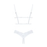 Еротичний комплект Obsessive Heavenlly 2-pcs cupless set XL/2XL, відкриті груди, з доступом