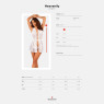Напівпрозорий пеньюар Obsessive Heavenlly peignoir  M/L
