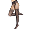 Колготки Leg Avenue Fishnet tights with back seam One size Black, задній шов, мереживо, сітка