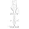 Костюм нареченої Leg Avenue G-string teddy, veil & garter One size White, з відкритими грудьми