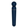 Вібромасажер Satisfyer Planet Wand-er Blue/Rosegold, дуже потужний, бездротовий