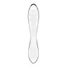 Двосторонній скляний дилдо Satisfyer Dazzling Crystal 1 Transparent, дуже міцний, без стопера
