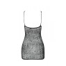 Ажурна мінісукня на тонких бретелях Passion BS096 One Size, red, плетіння на грудях