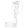 Ажурна мінісукня на тонких бретелях Passion BS096 One Size, red, плетіння на грудях