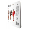 Напівпрозора мінісукня Passion BS101 One Size, white, рукава-мітенки