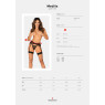 Пояс для панчіх Obsessive Medilla garter belt XL/2XL