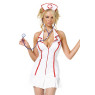 Еротичний костюм медсестри Leg Avenue Head Nurse M/L, сукня, аксесуар на голову, стетоскоп