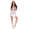 Еротичний костюм медсестри Leg Avenue Head Nurse M/L, сукня, аксесуар на голову, стетоскоп