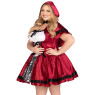Еротичний костюм Червоної шапочки Leg Avenue Gothic Red Riding Hood 3X–4X, сукня, накидка