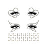 Набір страз-прикрас для тіла Leg Avenue Ayla face jewel sticker, наліпки, світяться у темряві