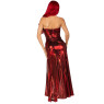 Еротична сукня Leg Avenue Shimmer bodysuit with skirt M