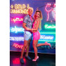 Вінілова мінісукня Leg Avenue Pink vinyl mini dress S, рожева