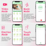 Подвійний вібростимулятор Kogi APP з вагінальною вібрацією та кліторальним вакуумом, рожевий, 10 режимів