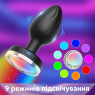 Анальна вібро-пробка Plug Remote на керуванні з пульту зі зміною кольору, 10 режимів, діаметр 3.5 см