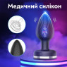 Анальна вібро-пробка Plug Remote на керуванні з пульту зі зміною кольору, 10 режимів, діаметр 3.5 см