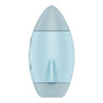 Вакуумний стимулятор з вібрацією Satisfyer Mission Control Blue, 2 незалежні мотори
