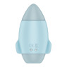 Вакуумний стимулятор з вібрацією Satisfyer Mission Control Blue, 2 незалежні мотори