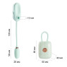 Вакуумний кліторальний стимулятор Otouch Louis Vibrate Teal з віброяйцем, у кейсі