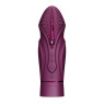 Компактна смарт секс-машина Zalo – Sesh Velvet Purple, 2 насадки, пульт ДК, кристал Swarovski