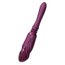 Компактна смарт секс-машина Zalo – Sesh Velvet Purple, 2 насадки, пульт ДК, кристал Swarovski