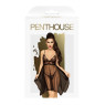 Бебі-дол з ажурним бралетом та асиметричним подолом Penthouse - Naughty Doll Black S/M