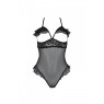 Еротичне боді Passion DOLLY BODY, XXL/XXXL, black, з відкритими чашками