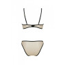 Комплект Passion LORINA SET, S/M, beige, бюстгальтер та трусики