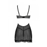 Еротичний пеньюар Passion MARINA CHEMISE, XXL/XXXL, black