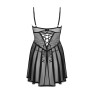 Еротичний комплект Obsessive Chemeris babydoll & thong XL/2XL, пеньюар та стрінги